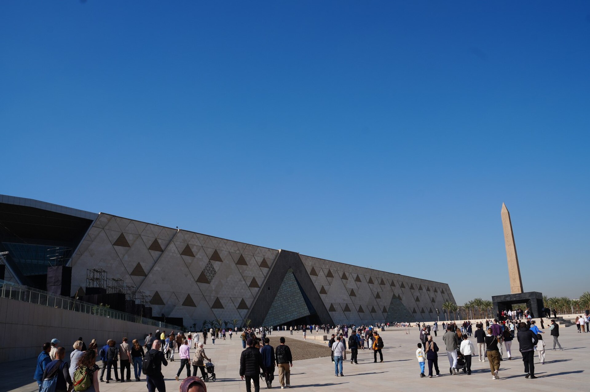 Exterior of the Grand Egyptian Museum