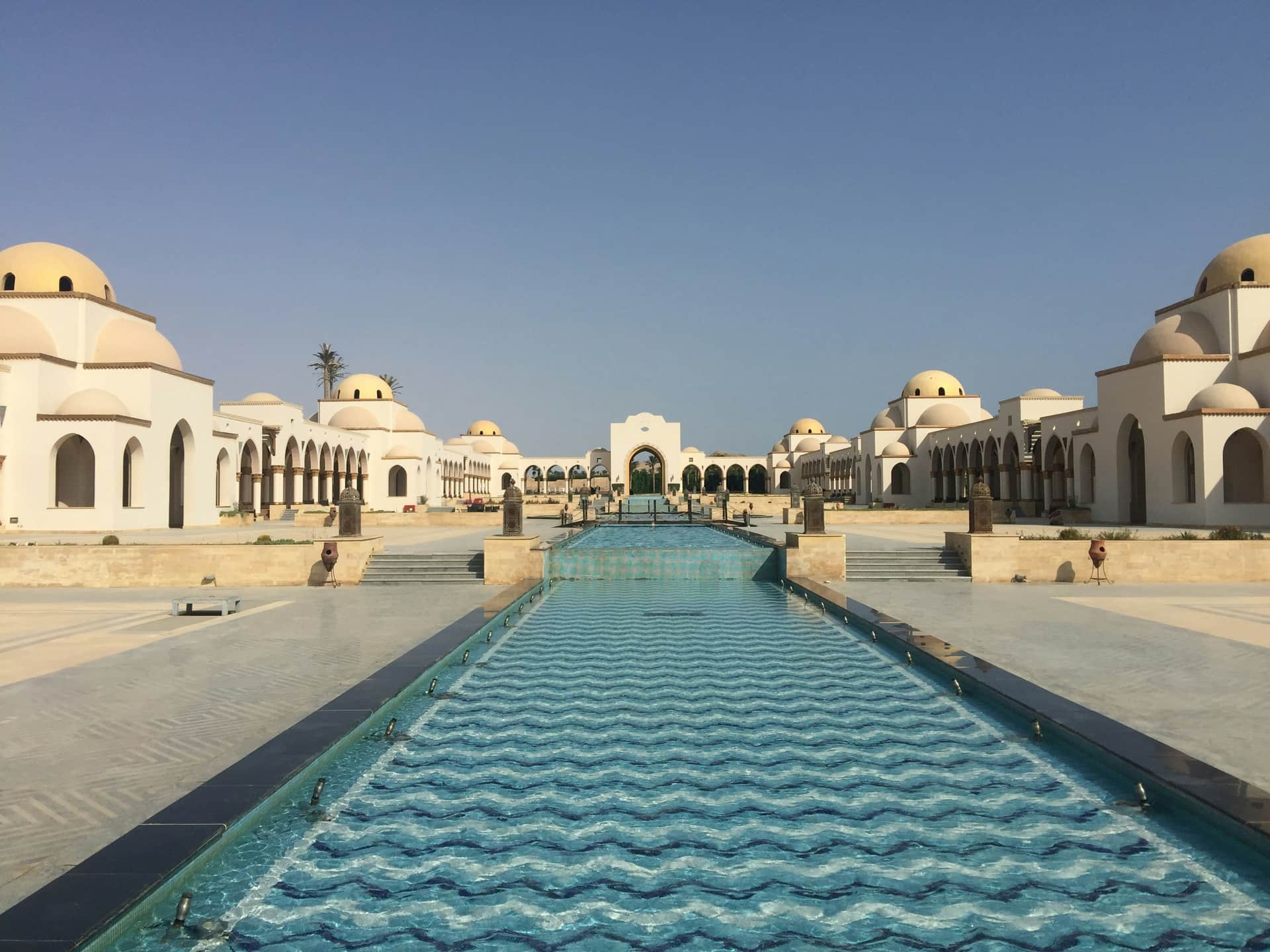 Pool at a Hurghada resort on the Red Sea