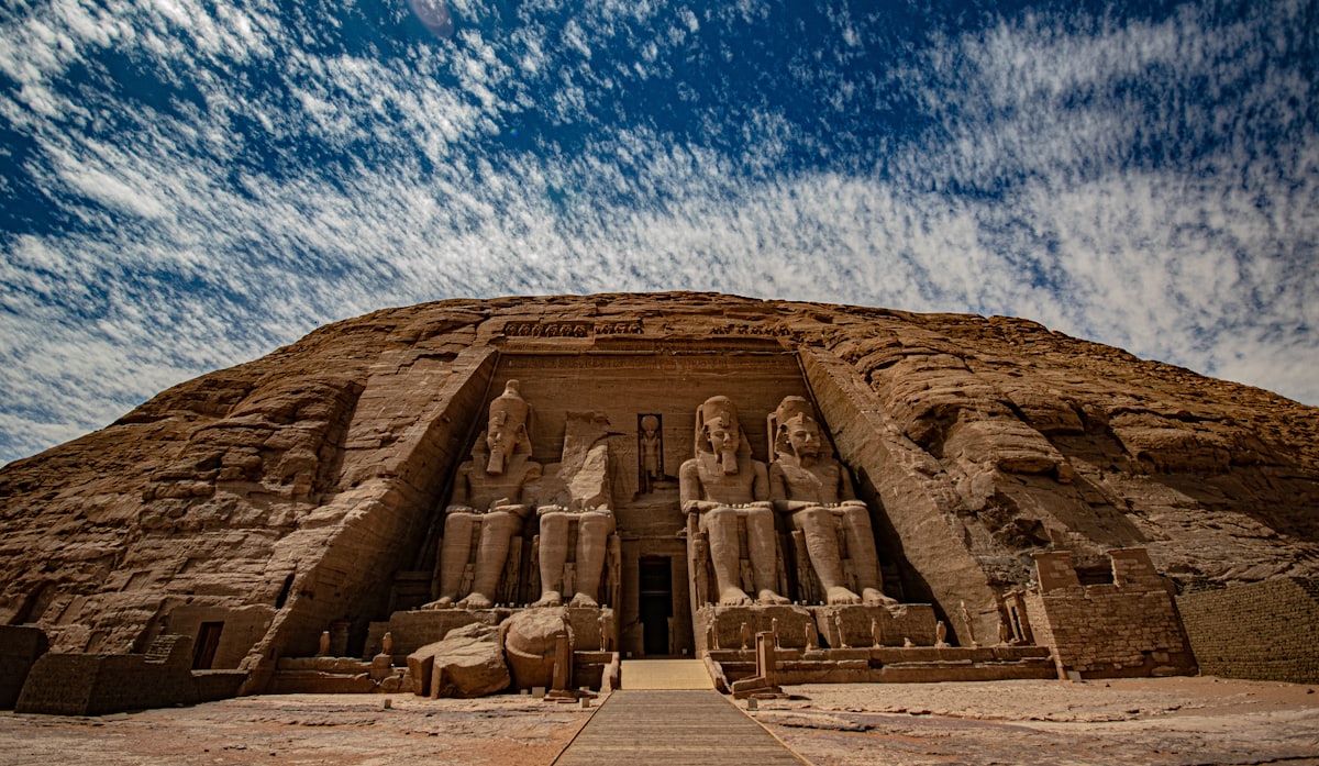 Facade of the Abu Simbel temples