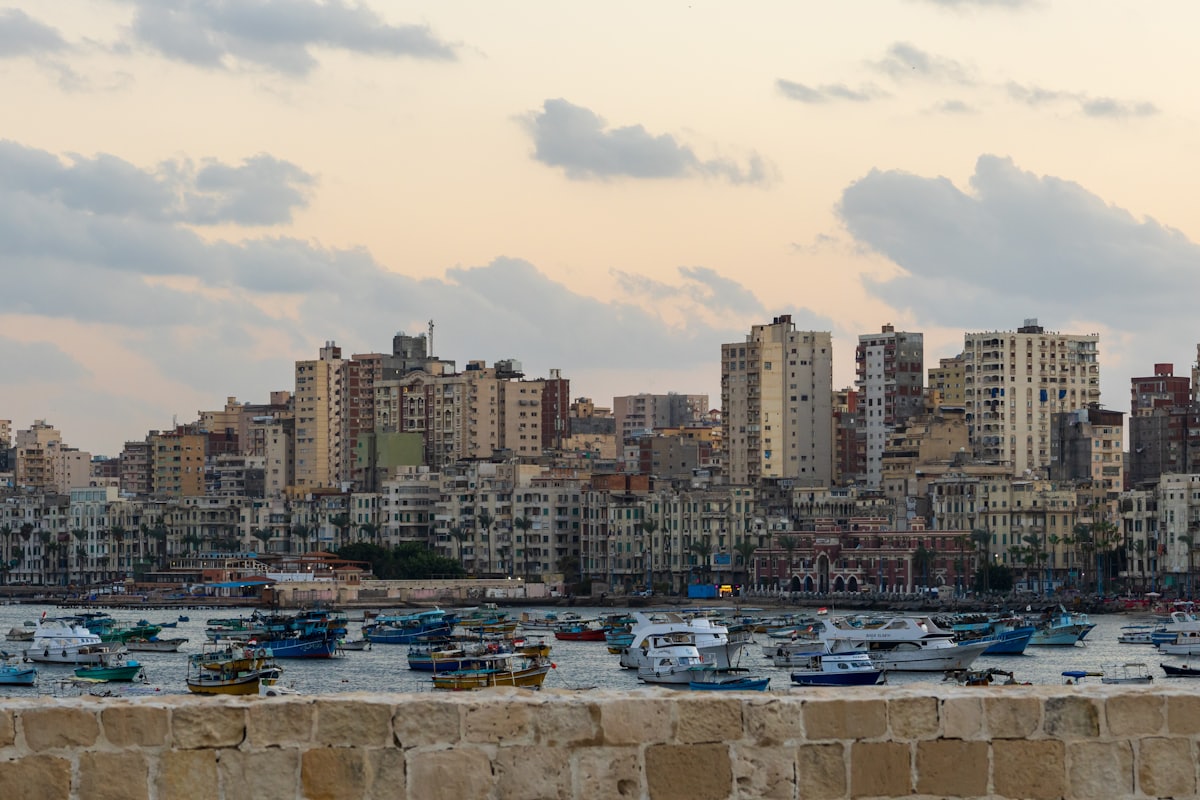 Blick über die Stadt Alexandria