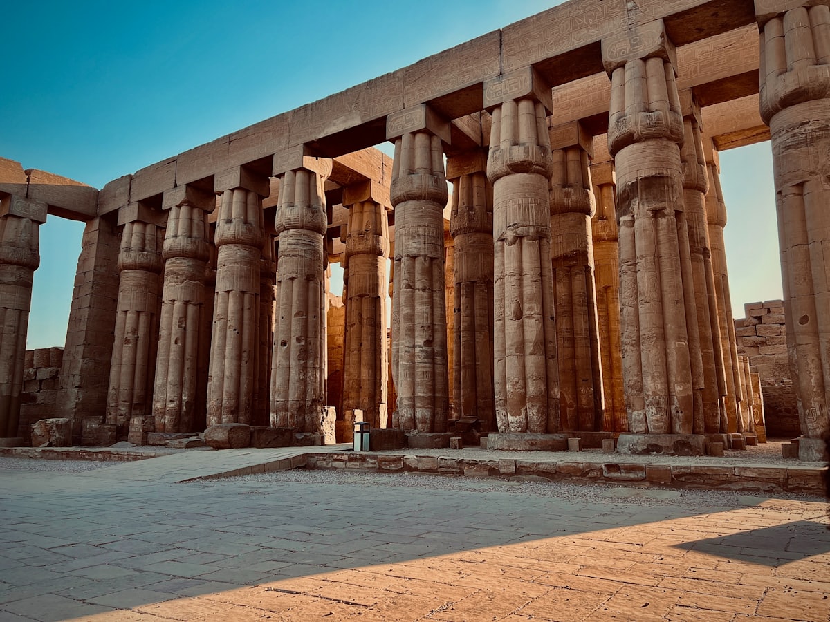 Entrance pylon of Luxor Temple