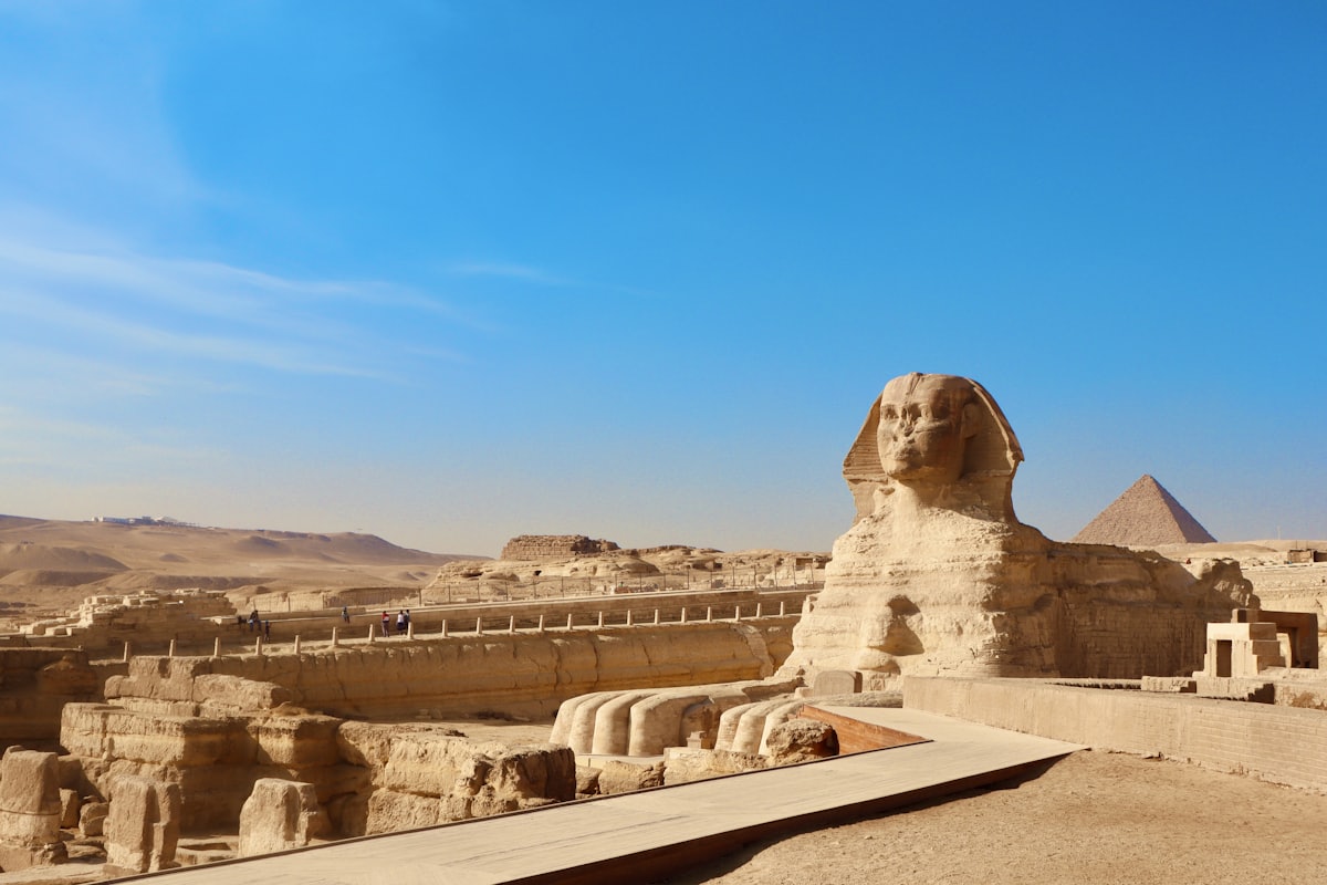 View of the Great Sphinx at Giza